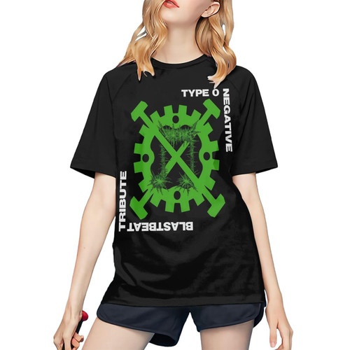 Baseball T Shirt Female Round Neck Short-Sleeve Tee Tops Custom Tees Shirts Medium Black