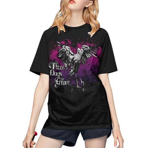 Baseball T Shirt Woman's Round Neck Short-Sleeve Tee Tops Custom Tees Shirts Xx-Large Black