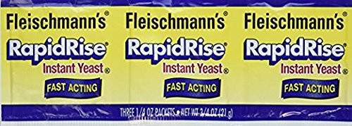 Fleischmann's Rapid Rise Instant Yeast Fast Acting 0.25 Ounce, 3 Count (Pack of 2) 