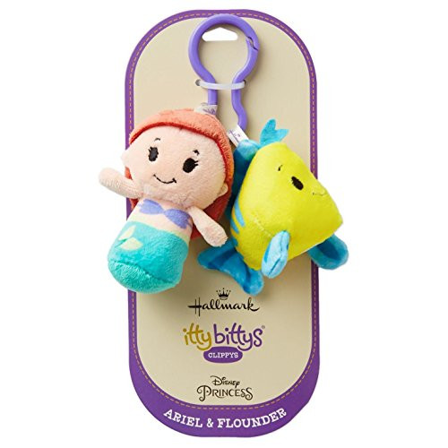 Hallmark itty bittys Clippys Disney The Little Mermaid Ariel and Flounder Stuffed Animals Hallmark itty bittys Clippys Disney The Little Mermaid Ariel and Flounder Stuffed Animals