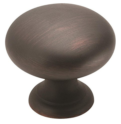 Amerock BP1950-ORB Solid Brass Knob Oil Rubbed Bronze, 1-1/4-Inch Diameter