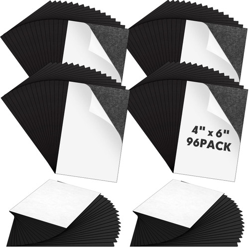 96 Pcs Adhesive Magnetic Sheet 4" x 6" Picture Magnets Peel and Stick Flexible Cuttable Sheet Magnet Stickers with Adhesive Backing for Crafts Die Storage Photos
