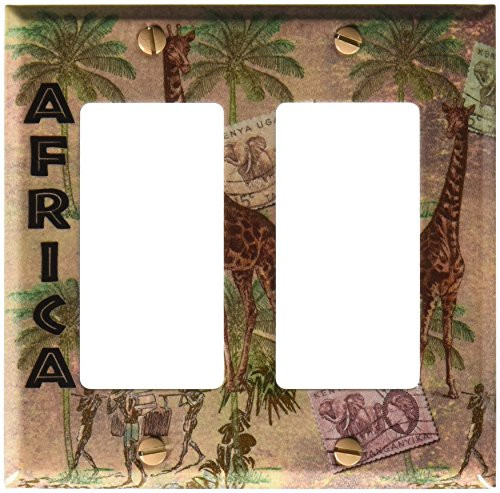 Art Plates - Africa Switch Plate - Double Rocker