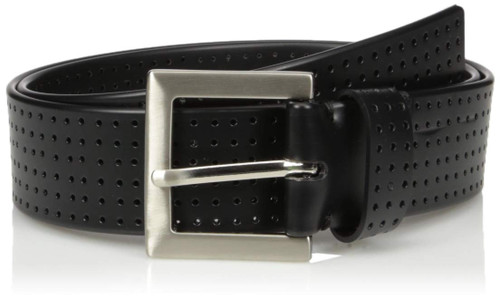 PGA TOUR mens Pga Tour Silicone Men's Belt, Black, Large US