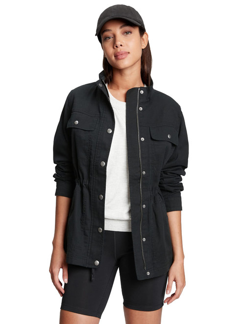 GAP womens Utility Jacket TRUE BLACK M