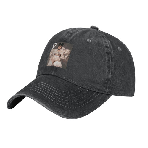 Lil Rapper Kim Singer Cap Unisex Casual Washed Cowboy Cotton Hat Adjustable Outdoor Sports Baseball Cap Black Lil Rapper Kim Singer Cap Unisex Casual Washed Cowboy Cotton Hat Adjustable Outdoor Sports Baseball Cap Black