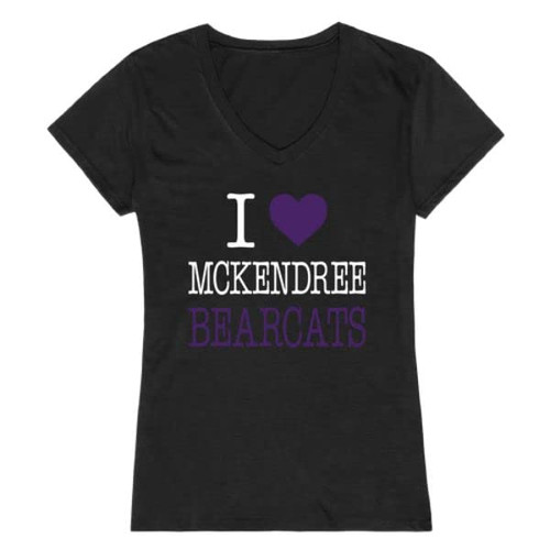I Love McKendree Bearcats Women's Tee T-Shirt - Black, XX-Large