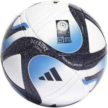 adidas Unisex-Adult Womens World Cup League Soccer Ball, White/Collegiate Navy/Bright Blue/Silver Metallic, 5
