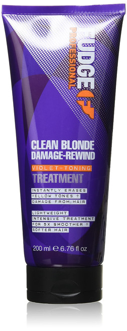 Fudge Professional Clean Blonde Damage Rewind Treatment 200ml, Purple Toning Treatment