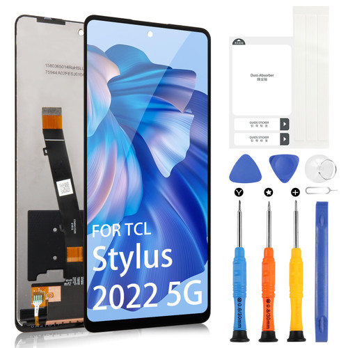 for TCL Stylus 2022 5G Screen Replacement, LCD Display for TCL Stylus 2022 5G T779W 6.81" Touch Screen Digitizer Glass Full Assembly with Repair Tools
