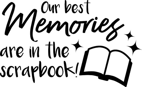 Our Best Memories are in The Scrapbook Hobby Photos Love Wall Decals for Walls Peel and Stick Wall Art murals Black Medium 18 Inch Our Best Memories are in The Scrapbook Hobby Photos Love Wall Decals for Walls Peel and Stick Wall Art murals Black Medium 18 Inch