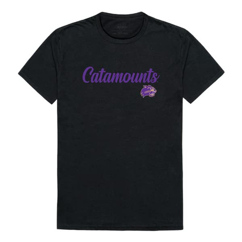 Western Carolina University Catamounts Script Tee T-Shirt - Black, X-Large