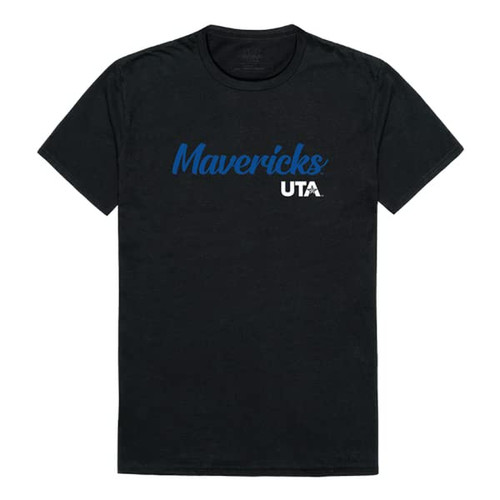 University of Texas at Arlington Mavericks Script Tee T-Shirt - Black, X-Large
