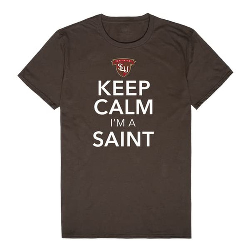 St. Lawrence University Saints Keep Calm Tee T-Shirt - Brown, X-Large