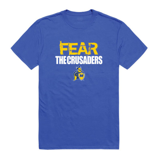 Madonna University Crusaders Fear Tee T-Shirt - Royal, XX-Large
