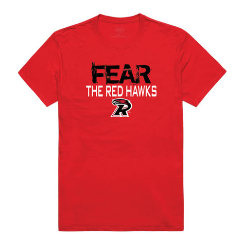 Ripon College Red Hawks Fear Tee T-Shirt - Red, XX-Large