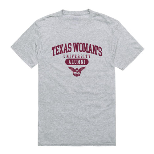 Texas Woman's University Pioneers Alumni Tee T-Shirt - Heather Grey, X-Large