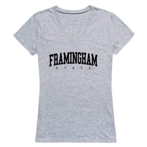 Framingham State University Rams Womens Game Day T-Shirt Tee - Heather Grey, XX-Large