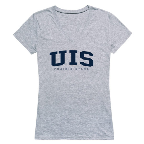 University of Illinois Springfield Womens Game Day T-Shirt Tee - Heather Grey, X-Large