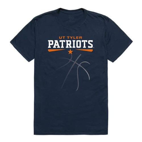 University of Texas at Tyler Patriots College Basketball Tee T-Shirt - Navy, X-Large