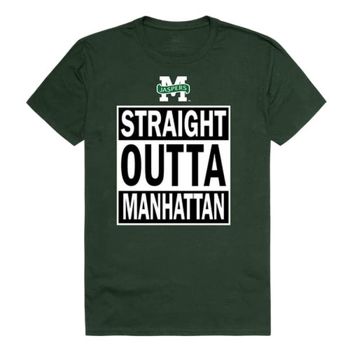 Manhattan Jaspers Straight Outta Tee T-Shirt - Forest Green, X-Large