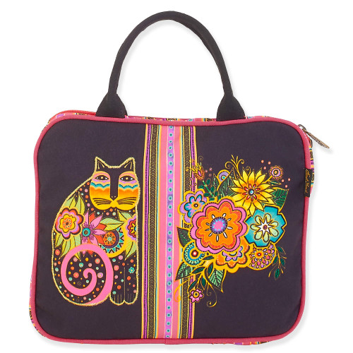 Laurel Burch Kitty Cat Cosmetic Makeup Travel Totes (Pink)