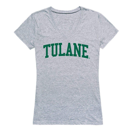 Tulane University Game Day Women's Tee T-Shirt Heather Grey XXL