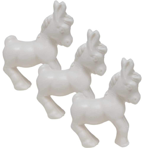 Savon de Marseille - Donkey Milk Soap with Organic Argan Oil - Donkey Shaped Soap for Body Wash or Decoration - 125 Gram Novelty Soap Bar - Set of 3