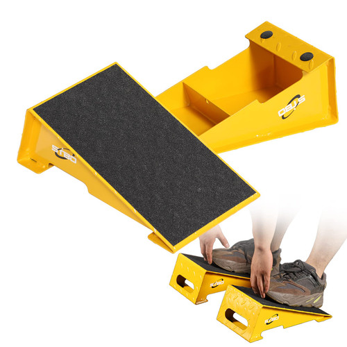 STBO Squat Wedge Set with Two Squat Wedges Large Size - 20 Degree Heel Elevated Slant Board Non Slip Professional for Squats Calf Raises Platform - for Fitness, Squat, Pushup, Weightlifting, Yoga