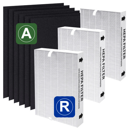 VALZONE HPA300 HEPA Replacement Filter R Compatible with Honeywell Air Purifier HPA 090, HPA 100, HPA 200, HPA 250, HPA300 HPA3300b and HRF-R1 HRF-R2 HRF-R3. 3 HEPA Filters & 6 Carbon Pre-filters. VALZONE HPA300 HEPA Replacement Filter R Compatible with Honeywell Air Purifier HPA 090, HPA 100, HPA 200, HPA 250, HPA300 HPA3300b and HRF-R1 HRF-R2 HRF-R3. 3 HEPA Filters & 6 Carbon Pre-filters.