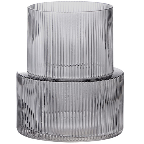 YANWE1 Black Glass Vase, Ribbed Vase, Fluted Glass Vase, Flower Vase, Modern Vase for Centerpieces, Decorative Vase for Living Room, Dining Table, Entryway, Mantle, Shelf, Wedding, Office, 7.5 Inches YANWE1 Black Glass Vase, Ribbed Vase, Fluted Glass Vase, Flower Vase, Modern Vase for Centerpieces, Decorative Vase for Living Room, Dining Table, Entryway, Mantle, Shelf, Wedding, Office, 7.5 Inches