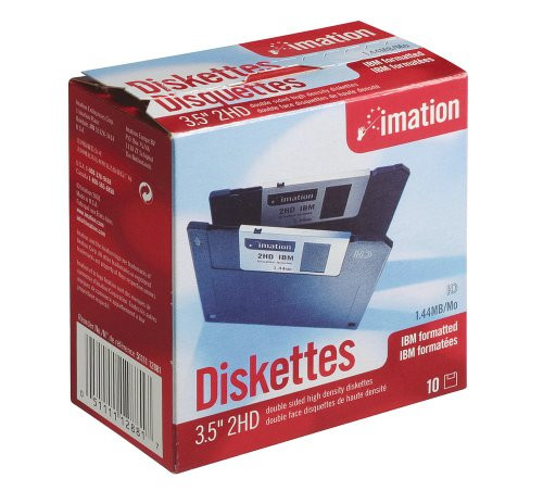 Imation 3.5-Inch DS-HD IBM PC Formatted (Discontinued by Manufacturer)