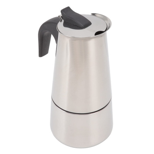 VTOSEN Stovetop Coffee Maker,Stainless Steel Italian Coffee Machine Maker,Coffee Maker Moka Pot, Induction Compatible(12cup/600ml)(600ml)