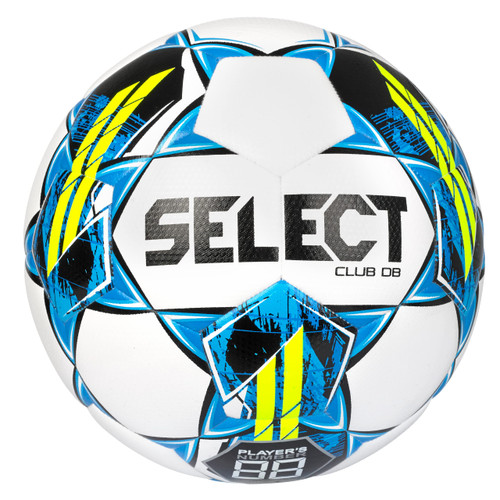 Select Club DB V22 Soccer Ball, White/Blue, Size 5