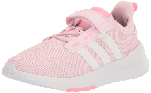 adidas Racer TR21 Sneaker, Clear Pink/Zero Metallic/Beam Pink, 6 US Unisex Big Kid
