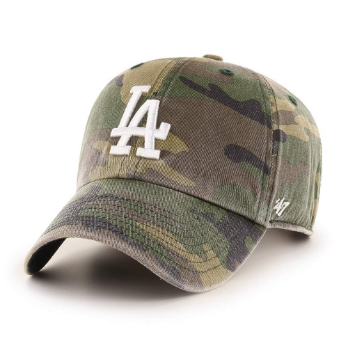 '47 MLB Camo Clean Up Adjustable Hat, Adult One Size Fits All (Los Angeles Dodgers Camo) '47 MLB Camo Clean Up Adjustable Hat, Adult One Size Fits All (Los Angeles Dodgers Camo)