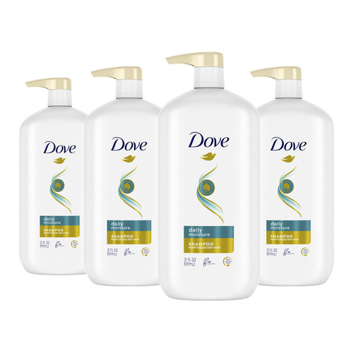 Dove Ultra Care Shampoo Daily Moisture, Pack of 4, for Dry Hair Shampoo with Bio-Restore Complex 31 oz Dove Ultra Care Shampoo Daily Moisture, Pack of 4, for Dry Hair Shampoo with Bio-Restore Complex 31 oz