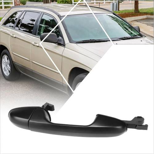 PM PERFORMOTOR Rear Right Passenger Side Door Pull Handle Compatible with 04-08 Chrysler Pacifica,Primered Black