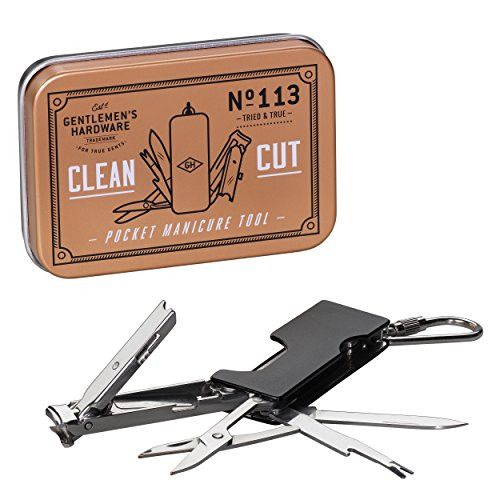 Gentlemen's Hardware 4-in-1 Pocket Manicure Multi-Tool Key Chain