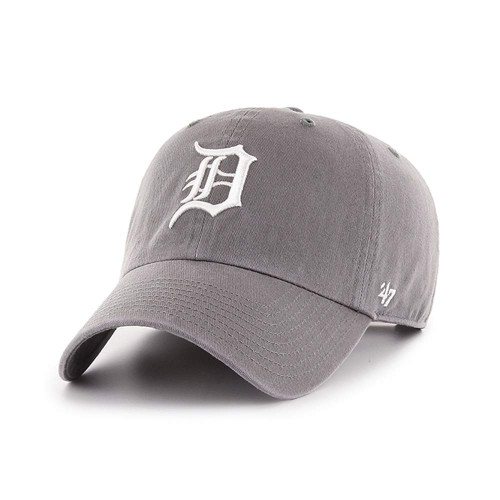 '47 Detroit Tigers Clean Up Adjustable Hat - Dark Gray/White, Unisex, Adult - MLB Baseball Cap '47 Detroit Tigers Clean Up Adjustable Hat - Dark Gray/White, Unisex, Adult - MLB Baseball Cap