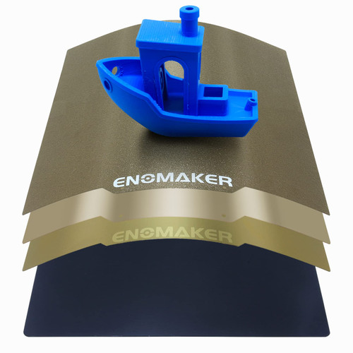 ENOMAKER CR-10 PEI Spring Steel Bed Plate Magnetic Double Sided Sheet Smooth and Textured Platform Removable Bed Sticker Flexible Build Surface for Creality CR-10 CR-10S,310x310mm