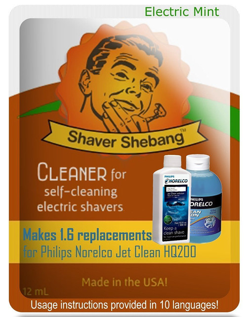 Shaver Shebang 7 SS Mint refill replacements for 11.2 Norelco Jet Clean HQ200