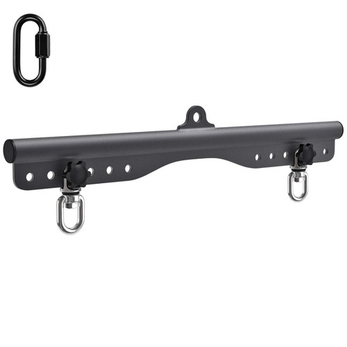 SELEWARE LAT Pull Down Bar Cable Machine Attachment for Gym, 18" Multi-Grip Fitness Spreader Bar for Cable Machine Pulley System, LAT Pulldown Bicep Tricep Straight Bar Attachments