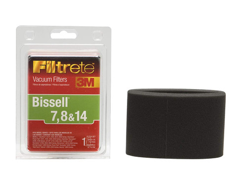 3M Filtrete Bissell 7, 8 & 14 Allergen Vacuum Filter, 1 Pack