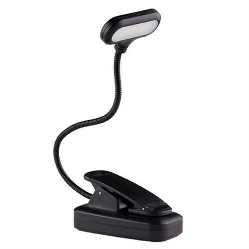 HIGOH Bedside Lamps LED Book Night Light Adjustable Eye Protection Mini Clip-on Flexible Battery Powered Study Desk Lamp for Travel Room Reading