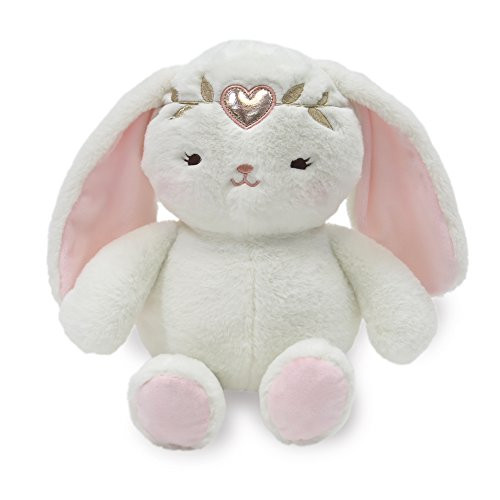 Lambs & Ivy Confetti Plush Pixie Bunny, Pink/Gold
