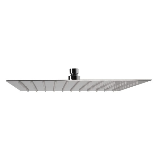 Westbrass SHS1212-26 12" Square Thin High Pressure Rainfall Shower Head, Polished Chrome