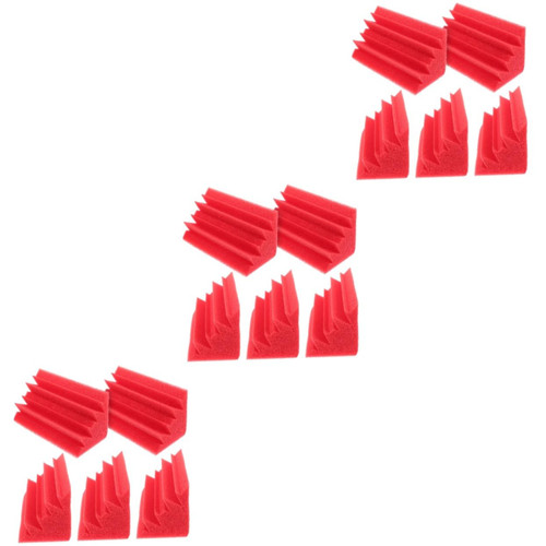 ERINGOGO 15 Pcs Sound-absorbing cotton sound panels acoustic bass traps sound insulation foam corner sound absorbing panels noise dampening panles sound padding sponge Wedges Polyurethane