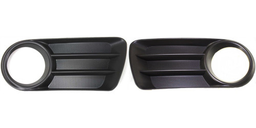 DAT AUTO PARTS Front Passenger Driver Side Bumper Cover Fog Light Bezel Set of 2 Replacement for 2002-2005 Ford Explorer Black Textured FO1036105 FO1036106 1L2Z17K946BAA