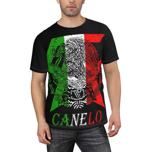 Canelo Boxer Alvarez World Boxing Champion Men T Shirt Polyester Sleeve Crewneck T-Shirt Classic Graphic Tees Clothes Top X-Large Black Canelo Boxer Alvarez World Boxing Champion Men T Shirt Polyester Sleeve Crewneck T-Shirt Classic Graphic Tees Clothes Top X-Large Black
